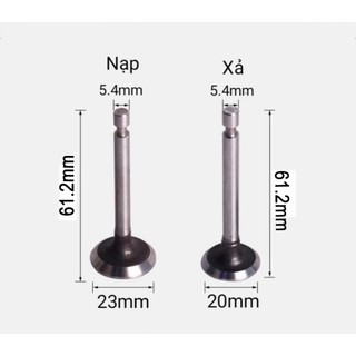 Nấm, xupap máy bơm nước 152, động cơ 152, gx100