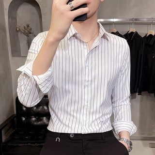 Áo Sơ Mi Nam Tay Dài Kẻ Sọc Phối Chữ Mã K01 Thời Trang Cao Cấp PONIVA Phong Cách Trẻ Trung, Nam Tính Hàng Chất Lượng XNK