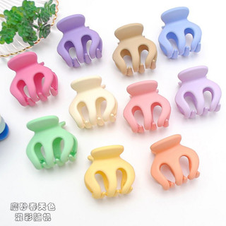 Kẹp tóc càng cua dạng kẹp chữ M, Bấu tóc bạch tuộc gam màu nhám