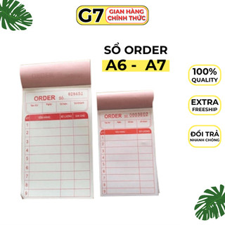 10 quyển Order 2 liên 3 liên dày 100 tờ có rãnh xé, order 3 liên, order 2 liên