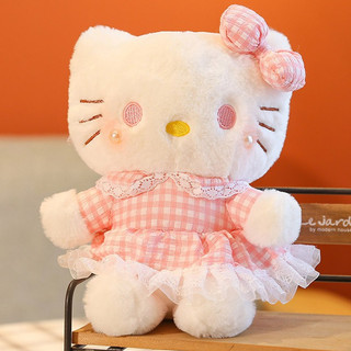 Thú nhồi bông mèo Hello Kitty siêu dễ thương, lông mềm mịn.