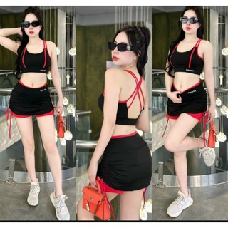 Set giả váy tập gym, yoga, erobic siêu xinh