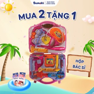 Bộ đồ chơi bác sĩ cho bé - Mua 2 bịch bỉm Sumoki tặng quà