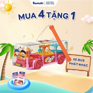 Xe bus phát nhạc - Mua 3 bịch bỉm Sumoki Nhật Bản tặng quà