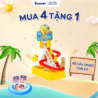 Bộ đồ chơi cầu trượt con vịt - Mua 4 bịch bỉm Sumoki Nhật Bản tặng quà