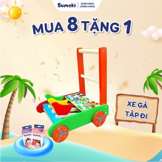 Xe gà tập đi cho bé - Mua 8 bịch bỉm Sumoki tặng quà