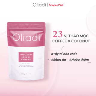 Bột Tắm Trắng Tẩy Tế Bào Chết Dưỡng Sáng Da Oliadi 23 Vị Thảo Mộc 500G