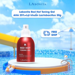 Peel da Labonita Red Hot Toning Gel AHA 25%+Lợi khuẩn Lactobacillus 30g