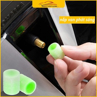 4 Nắp Van Bánh Xe Dạ Quang Nhiều Màu Sắc Chất Lượng Cao