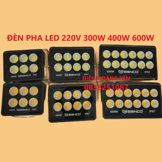 Đèn led pha chóa ly 300w 400w 600w esnco ngoài trời siêu sáng, pha chiếu sân bóng, công trình..