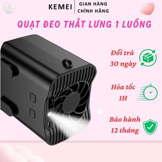 Quạt thắt lưng FL205, Quạt điều hòa kẹp thắt lưng pin lên đến 12000mAh sử dụng liên tục lên đến 15 giờ