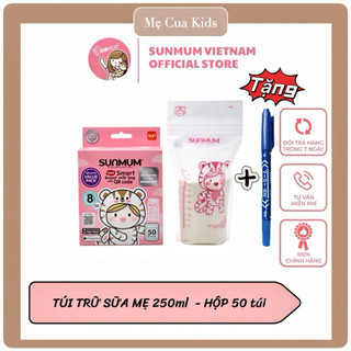 Mẫu Mới Túi Trữ Sữa Sunmum 250ml đựng sữa lưu trữ sữa mẹ