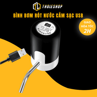 Bình Bơm Nước - Vòi Bơm Hút Nước Tự Động Mini Đầu Sạc USB, Chịu Nhiệt Tốt 6080