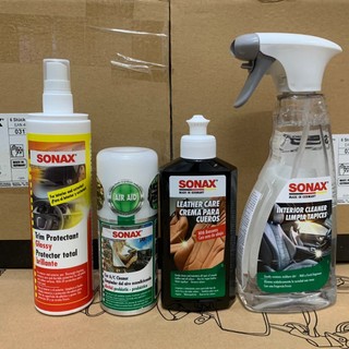 COMBO sản phẩm chăm sóc bảo dưỡng phục hồi vẻ mới cho nội thất ô tô - SONAX