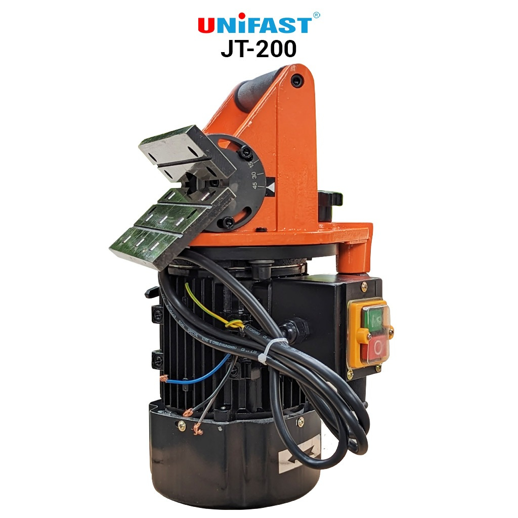 Máy vát mép cạnh thẳng Unifast JT-200 góc 15° 30° 45° C0.1-C6.0mm