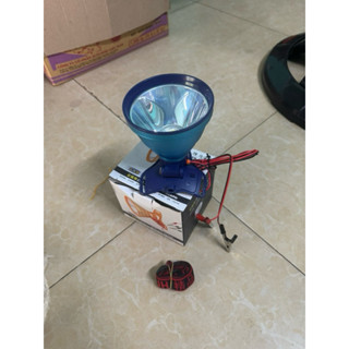 đèn pin đội đầu kẹp bình ắc quy 12V công xuất 200W tặng kèm dây đội đầu