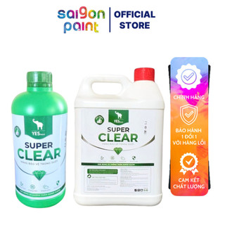 ( Tặng Cọ Hoặc Nhám) Keo Bóng Và Chống Thấm Dòng Cao Cấp Super Clean - Keo Bóng Nước - Keo Bóng Chống Thấm Chậu Kiểng