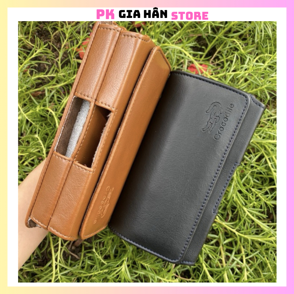 Bao da túi đeo hông thắt lưng nằm ngang 1 ngăn và 2 ngăn cho điện thoại 5inch 5.5inch 6.5inch 7inch đủ size