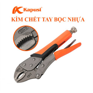 Kìm Bấm Chết Thép CR-V Nhật KAPUSI Tay Bọc Nhựa PVC Cao Cấp 10in