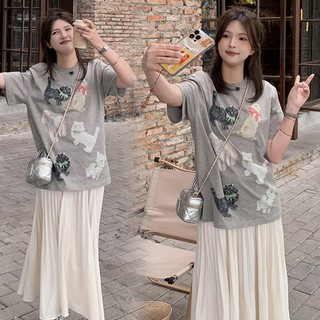 Áo thun form rộng in mèo thỏ dê peonyb - Phông cộc tay kiểu dáng bánh bèo tiểu thư hotgirl cute phong cách hàn quốc đẹp