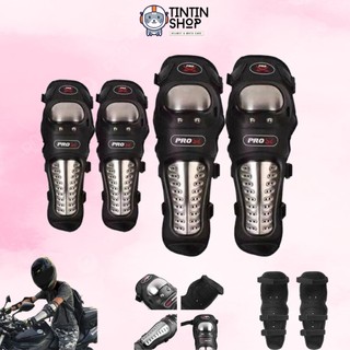 Giáp bảo hộ chân tay inox pro x - probiker giáp đi phượt xe máy