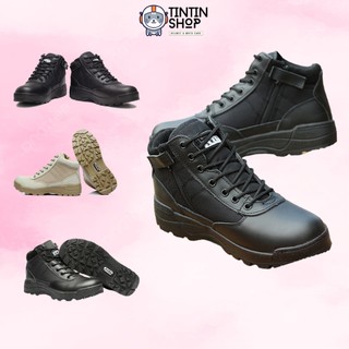 Giày Đặc Nhiệm SWAT Cổ Lửng - Giầy Boot Phượt Leo Núi