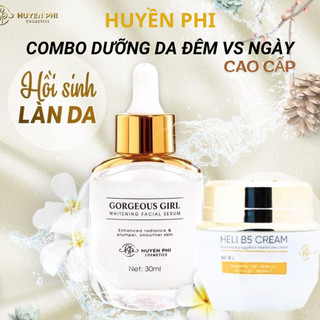 Combo Serum Sâm + Heli b5 dưỡng đêm và ngày.