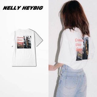 [Sẵn] Áo thun tay ngắn [0868] form rộng dành cho nam và nữ Nelly Heybig NORMAL