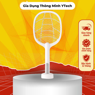 Vợt bắt muỗi  YTECH tự động kiêm đèn bắt muỗi 2 in 1 tự động sạc tích điện,thông minh cao cấp Pin 2000 mah BẢO HÀNH 6th