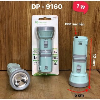 Đèn pin dp-9160. đèn pin sạc cầm tây mini dp-9160. đèn pin 2 chức năng dp-9160