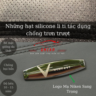 Thảm taplo da pu nappa 3d vinfast vf6 được thiết kế ghép nối trên bề mặt thảm hàng xịn