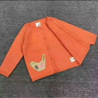 Áo khoác len cardigan cài nút cổ tròn