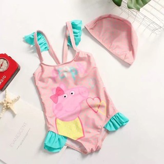 Đồ bơi bé gái Heo peppa hồng