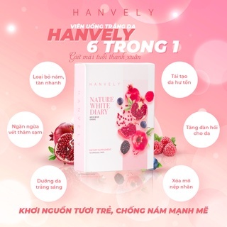 Combo 40 Viên Uống Trắng Da Hàn Quốc Hanvely - Nature White Dairy - Tăng Độ Đàn Hồi, Giảm Tàn Nhang