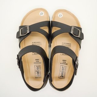 PUK23 - Sandal Birken Đế Trấu BIOLINE Official Thiết Kế Unisex Quai Cách Điệu Có Khóa