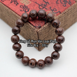 Vòng tay gỗ mun vân đẹp
