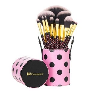 Bộ cọ trang điểm BH Cosmetics 11 Pcs Pink A Dot Brush Set