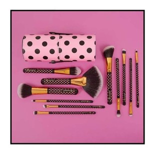 Bộ cọ trang điểm BH Cosmetics 11 Pcs Pink A Dot Brush Set