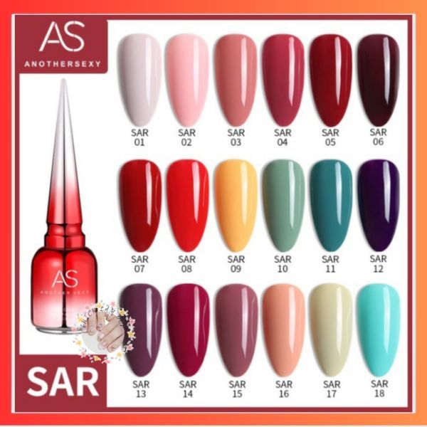 Sơn gel As mã SAR 15ML - chai đỏ