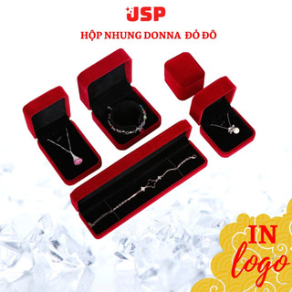 Hộp đựng trang sức nhung JSP nhận in Logo hộp đựng nhẫn dây chuyền vòng tay bông tai hộp nhẫn cưới