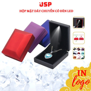 Hộp đựng dây chuyền có đèn Led JSP nhận in Logo hộp dây chuyền nhiều màu đựng mặt tượng dây bông tai