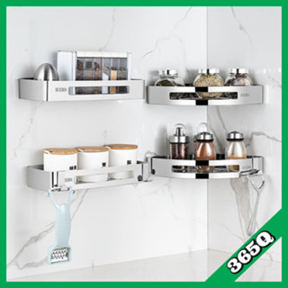  Kệ góc đơn INOX 304 bóng kệ gắn tường nhà tắm nhà bếp đa năng giá đỡ để đồ chất liệu INOX cực bền bỉ QM.GK014 