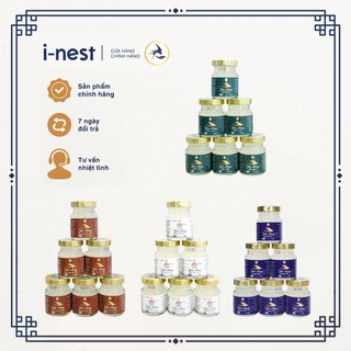 Tổ Yến Sào Chưng Sẵn (25% Yến Thô), Gói 6 Hũ Yến Chưng Cao Cấp i-nest 70ml, Có 5 Vị Để Chọn