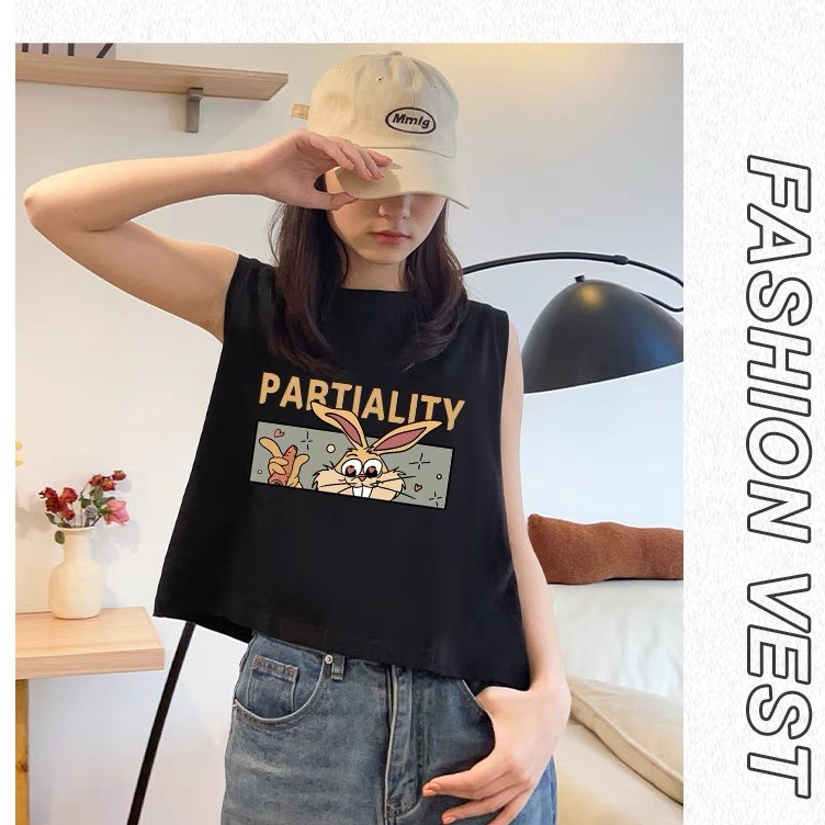 Áo Tanktop Nữ Rộng in hình MENINA_ STUDIO, áo ba lỗ nữ cotton lửng in hình siêu xinh
