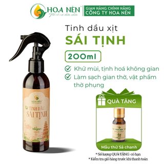 Tinh dầu sái tịnh 200ml - hoa nén - vegan - làm sạch không gian thờ, ng.ăn c.ôn tr.ùng