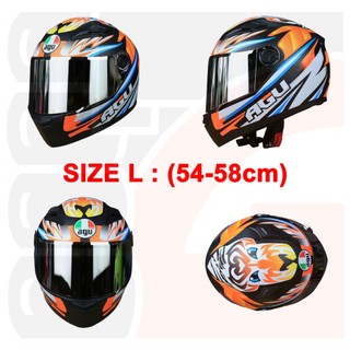 [TẶNGTÚIĐỰNG + KHĂNTRÙM + BH12THÁNG] Nón Fullface AGU tem B04 A138
