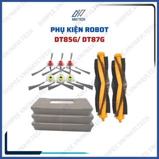 Phụ kiện dành cho robot hút bụi lau nhà Dt85g Dt87g lọc hepa, khăn, giẻ lau, chổi cạnh, quét, chổi