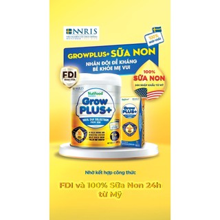 [Date mới] Sữa bột Nuti Growplus vàng 0+/1+ 800g cho bé