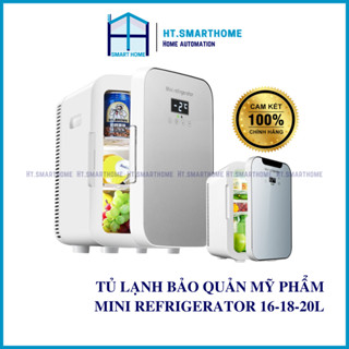 Tủ lạnh mini Refrigerator 16/18/20L - Bảo quản mỹ phẩm, hoa quả, đồ uống - Kèm dây 12V dùng trên oto