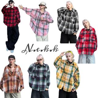 Áo sơ mi nam nữ Flannel sọc caro chất dạ nỉ dày 7 màu - N.E.K.K